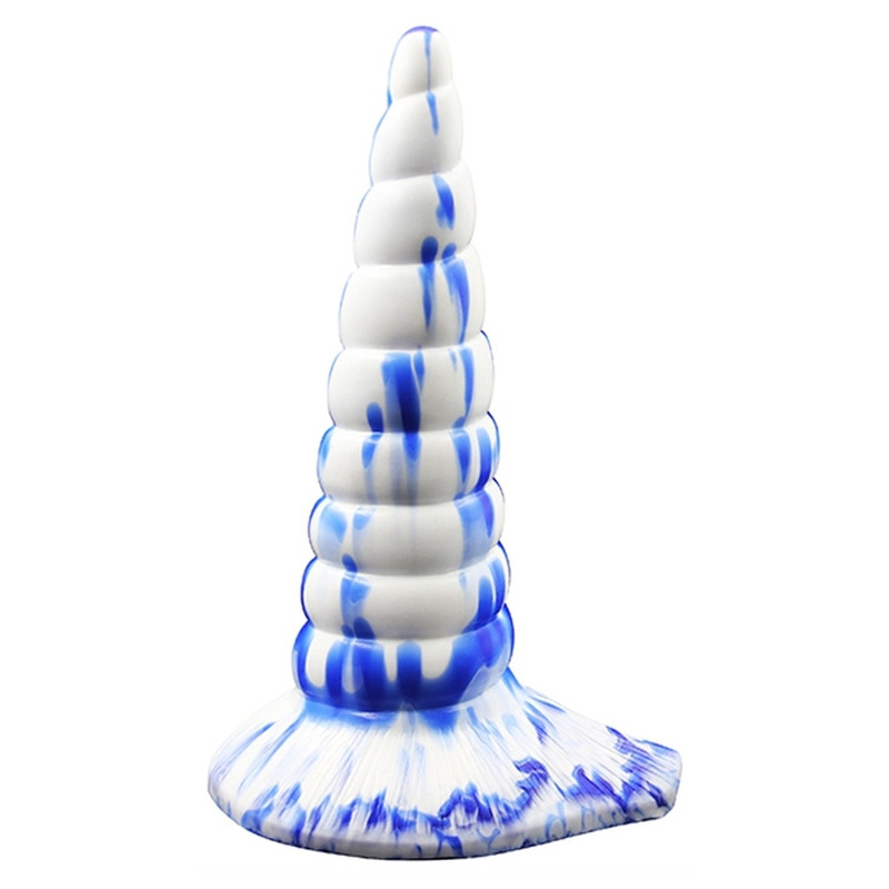 F*CK MY COLOR Plug Couleur Unicorn 18 x 6cm Bleu-Blanc